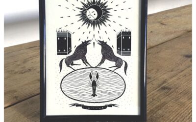 Il mazzo di carte – La Luna (cartolina)