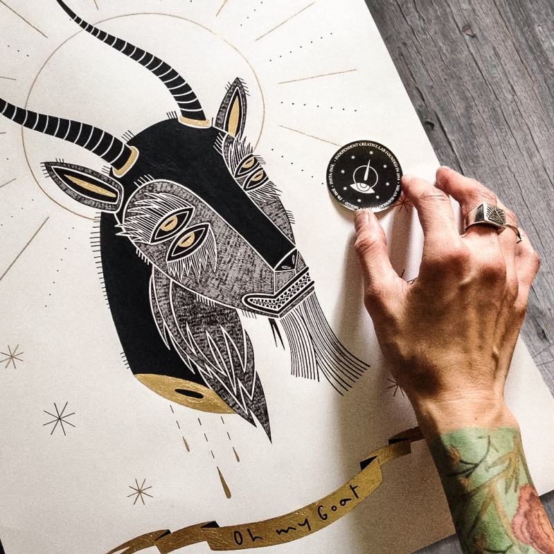 Oh my goat poster by Isoì Oh my goat poster by Isoì