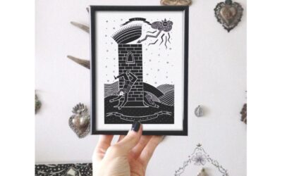 Il mazzo di carte – La Torre (cartolina)